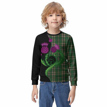 O'Neill (Neill) Tartan Kid Knitted Sweatshirt Traditional Scottish Thistle