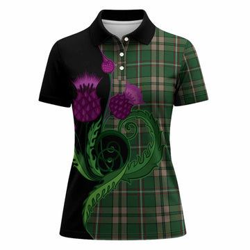 O'Neill (Neill) Tartan Women Polo Shirt Traditional Scottish Thistle