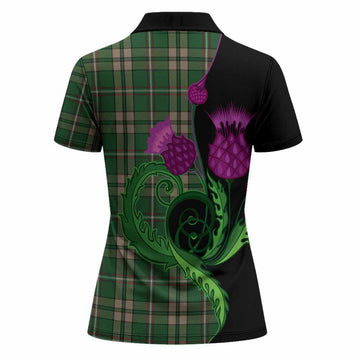 O'Neill (Neill) Tartan Women Polo Shirt Traditional Scottish Thistle