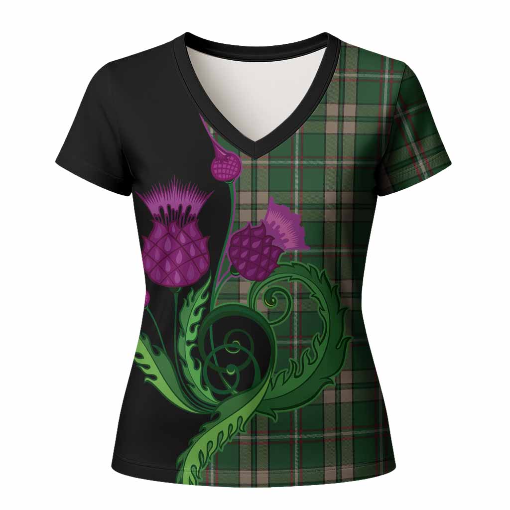 O'Neill (Neill) Tartan Women T shirt Traditional Scottish Thistle