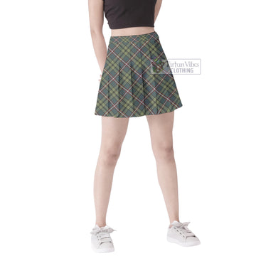 O'Neill (Neill) Weathered Tartan Women's Plated Mini Skirt Cross Style Female - Tartan Vibes Clothing