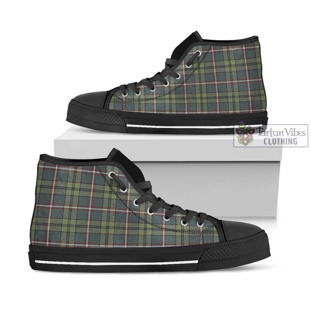 O'Neill (Neill) Weathered Tartan High Top Shoes - Tartan Vibes Clothing