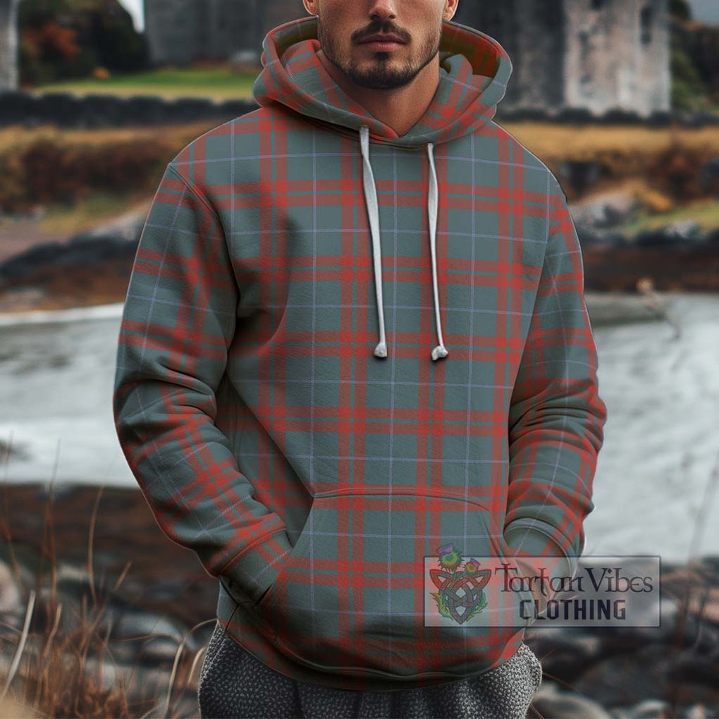 O'Neill Red (Neill Red) Weathered Tartan Cotton Hoodie Zip Hoodie - Tartan Vibes Clothing