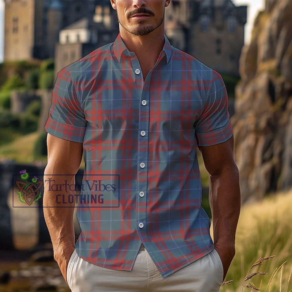 O'Neill Red (Neill Red) Weathered Tartan Cotton Hawaiian Shirt Kid - Tartan Vibes Clothing