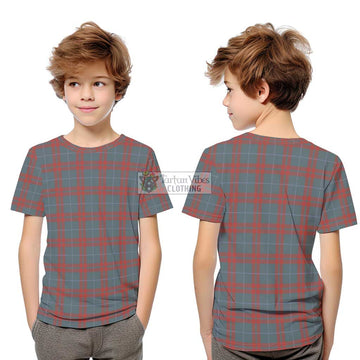 O'Neill Red (Neill Red) Weathered Tartan Kid T-Shirt Youth XL Size14 - Tartan Vibes Clothing