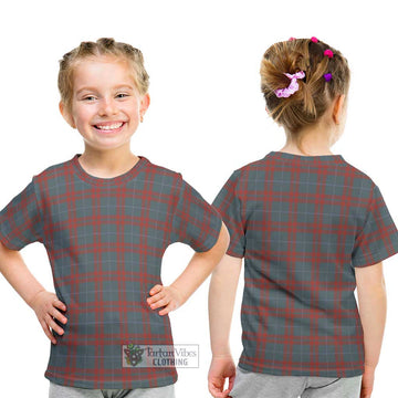 O'Neill Red (Neill Red) Weathered Tartan Kid T-Shirt - Tartan Vibes Clothing