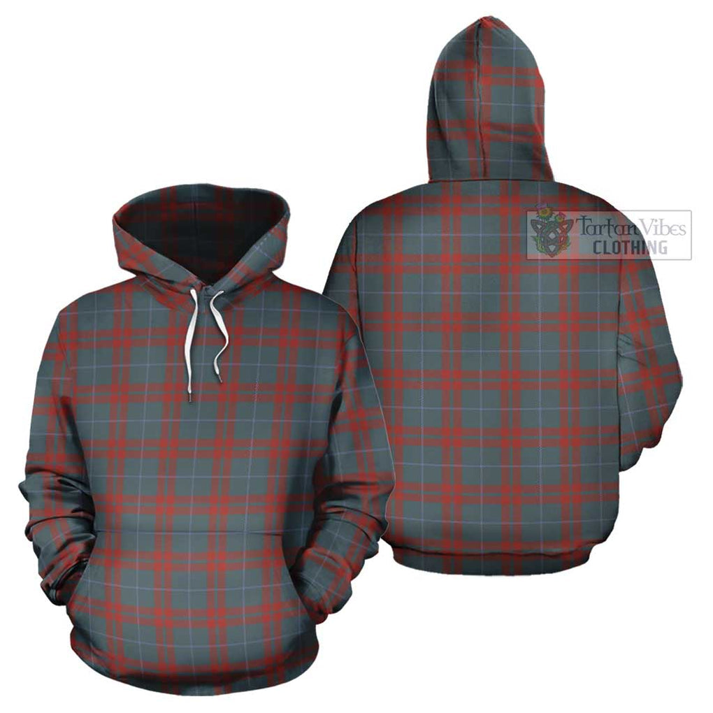 O'Neill Red (Neill Red) Weathered Tartan Cotton Hoodie - Tartan Vibes Clothing