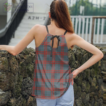 O'Neill Red (Neill Red) Weathered Tartan Loose Halter Neck Camisole - Tartan Vibes Clothing