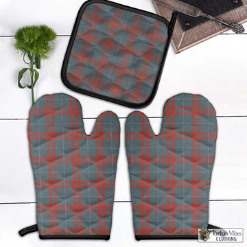 O'Neill Red (Neill Red) Weathered Tartan Combo Oven Mitt & Pot-Holder - Tartan Vibes Clothing