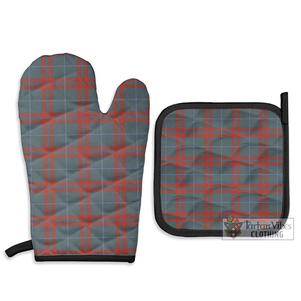 O'Neill Red (Neill Red) Weathered Tartan Combo Oven Mitt & Pot-Holder - Tartan Vibes Clothing