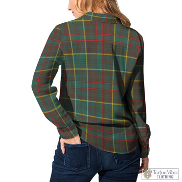Ontario Province Canada Tartan Women's Casual Shirt