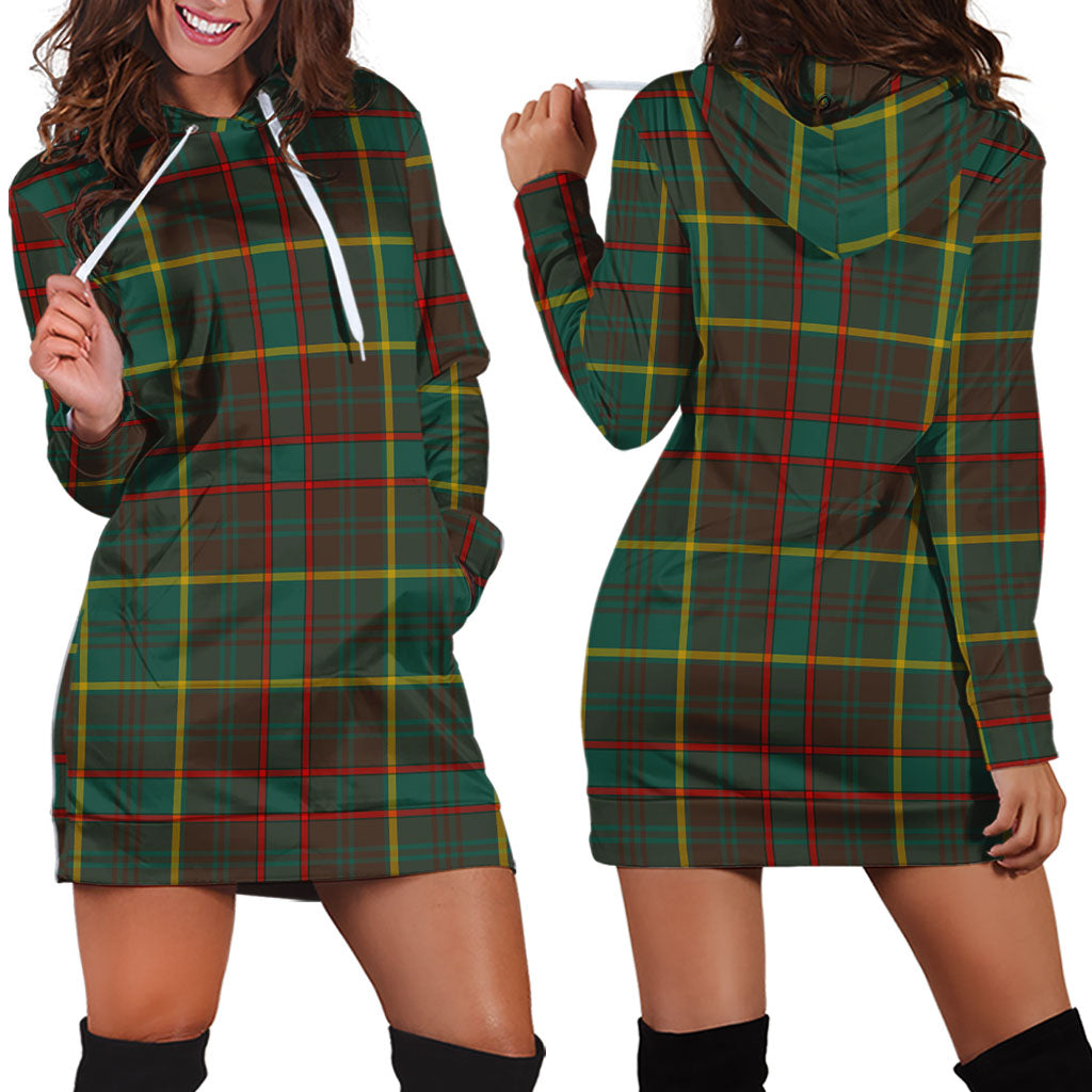 Ontario Province Canada Tartan Hoodie Dress - Tartan Vibes Clothing