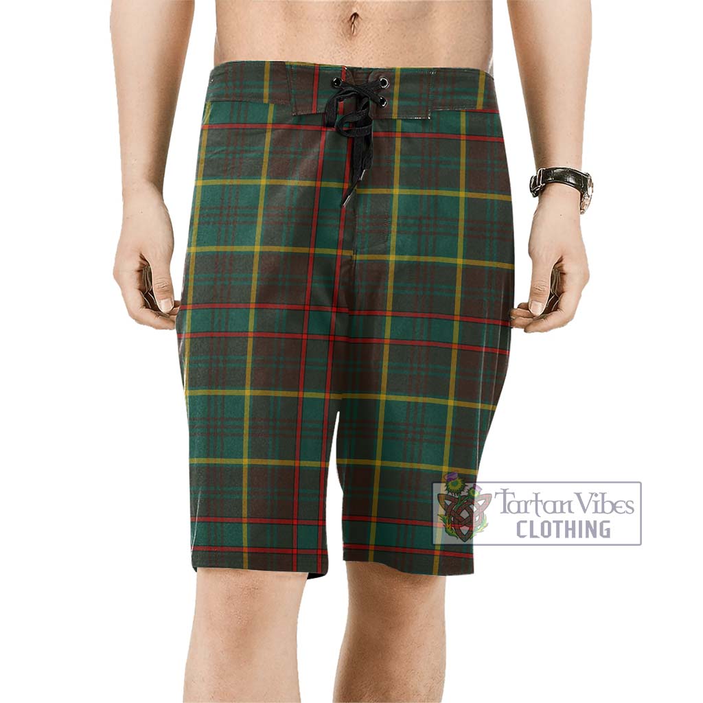 Ontario Province Canada Tartan Men's Board Shorts Men - Tartan Vibes Clothing