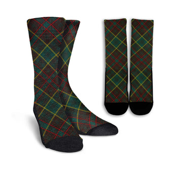 Ontario Province Canada Tartan Crew Socks Cross Style