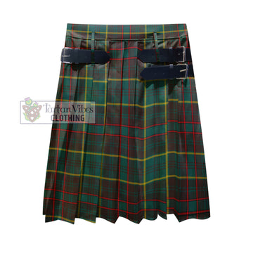 Ontario Province Canada Tartan Men's Pleated Skirt - Fashion Casual Retro Scottish Kilt Style