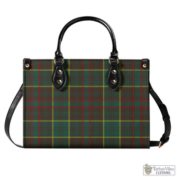 Ontario Province Canada Tartan Luxury Leather Handbags