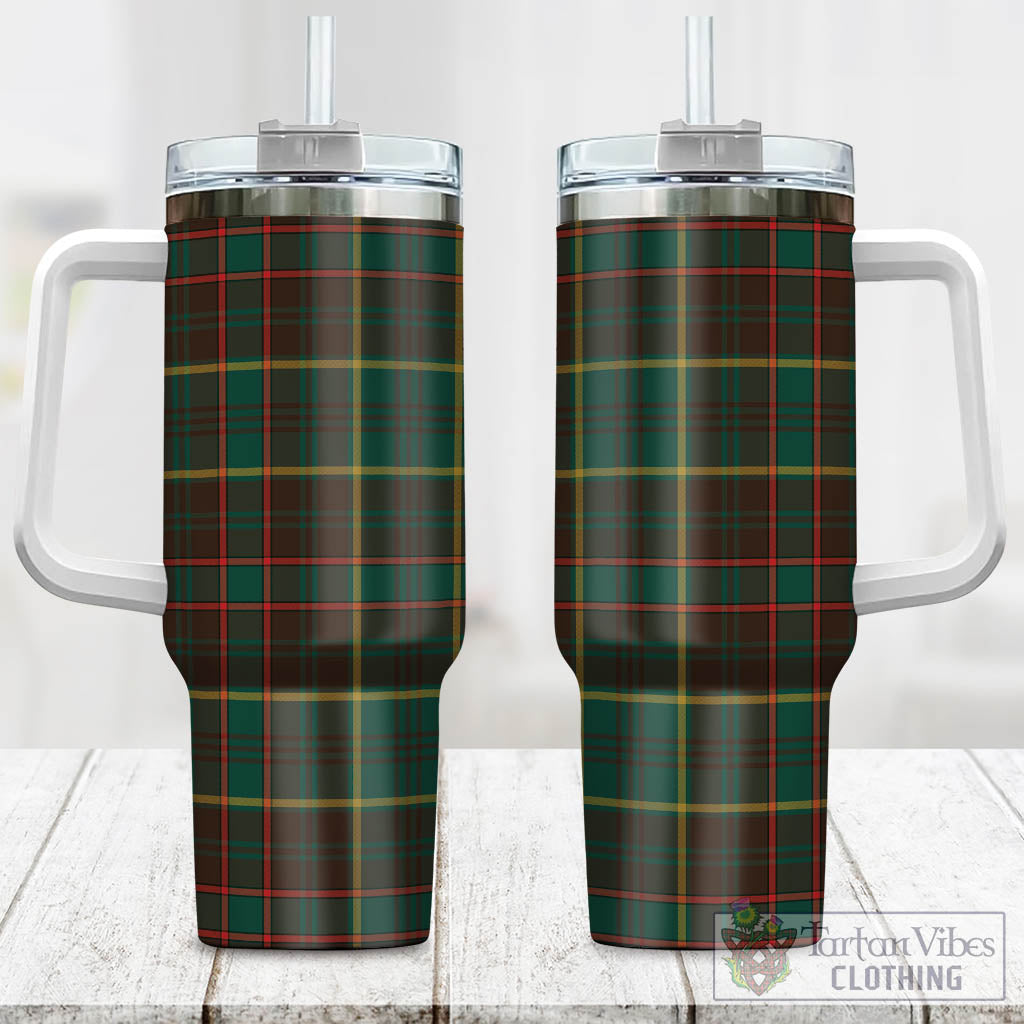 Tartan Vibes Clothing Ontario Province Canada Tartan Tumbler with Handle
