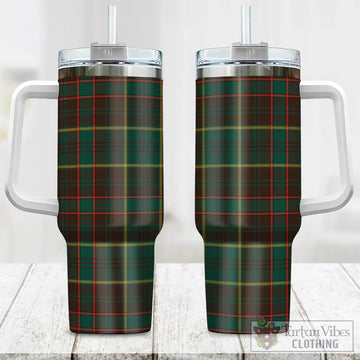 Tartan Vibes Clothing Ontario Province Canada Tartan Tumbler with Handle