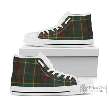 Ontario Province Canada Tartan High Top Shoes