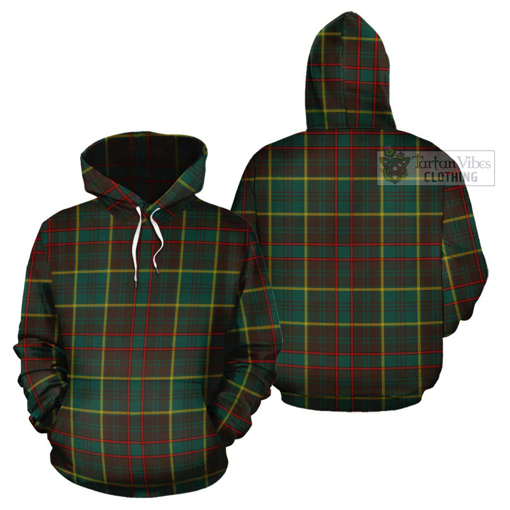 Ontario Province Canada Tartan Cotton Hoodie Pullover Hoodie - Tartan Vibes Clothing