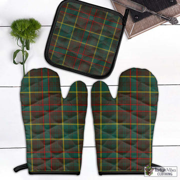 Ontario Province Canada Tartan Combo Oven Mitt & Pot-Holder Combo 1 Oven Mitt & 1 Pot-Holder Black - Tartan Vibes Clothing