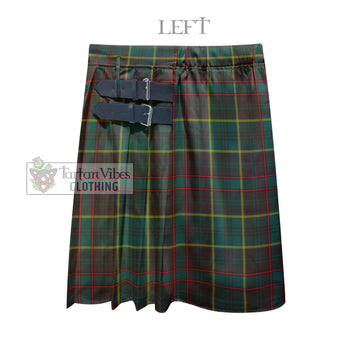 Ontario Province Canada Tartan Men's Pleated Skirt - Fashion Casual Retro Scottish Kilt Style
