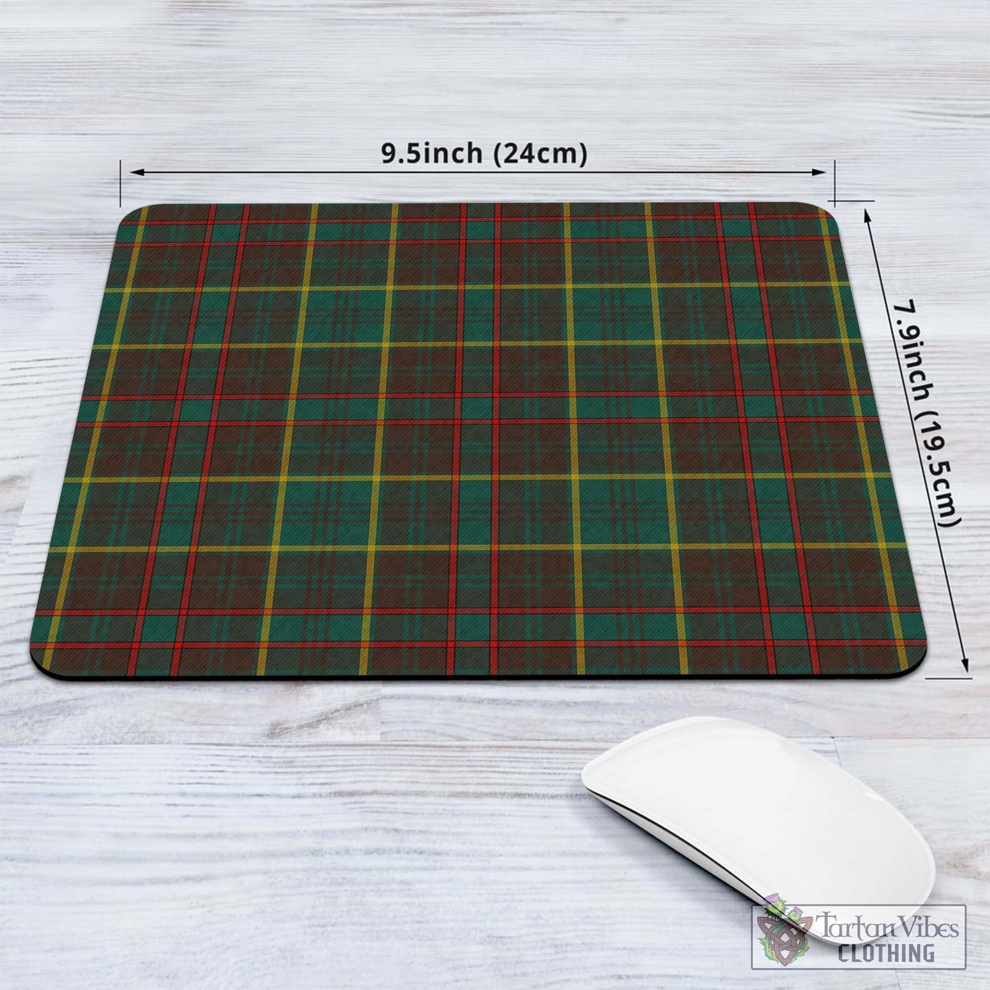 Tartan Vibes Clothing Ontario Province Canada Tartan Mouse Pad