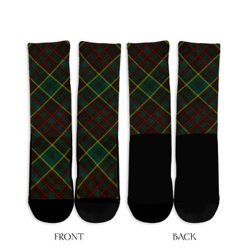 Ontario Province Canada Tartan Crew Socks Cross Style