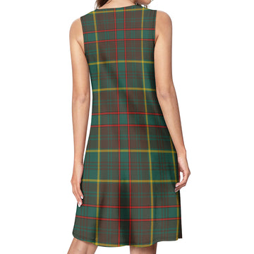 Ontario Province Canada Tartan Womens Casual Dresses