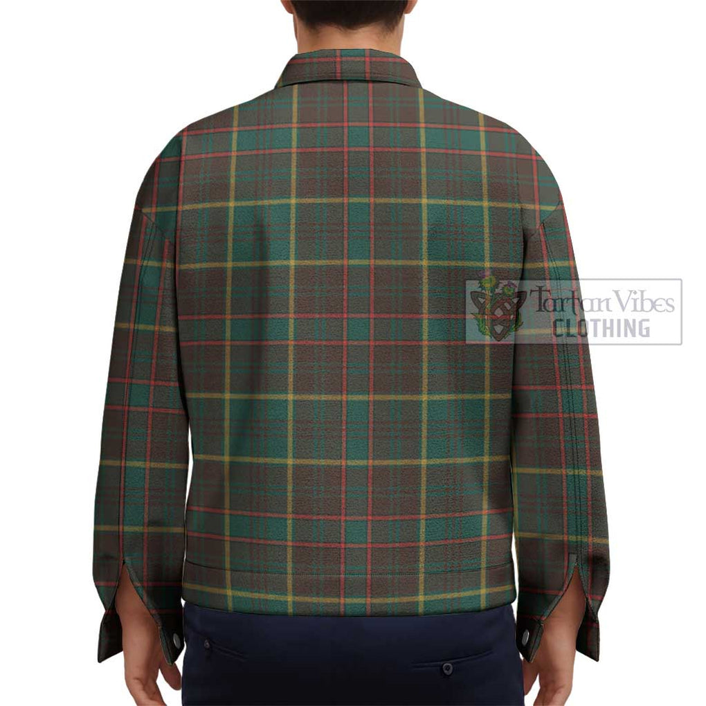 Ontario Province Canada Tartan Unisex Lapel Cotton Jacket - Tartan Vibes Clothing