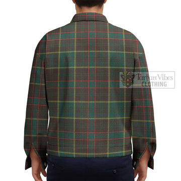 Ontario Province Canada Tartan Unisex Lapel Cotton Jacket