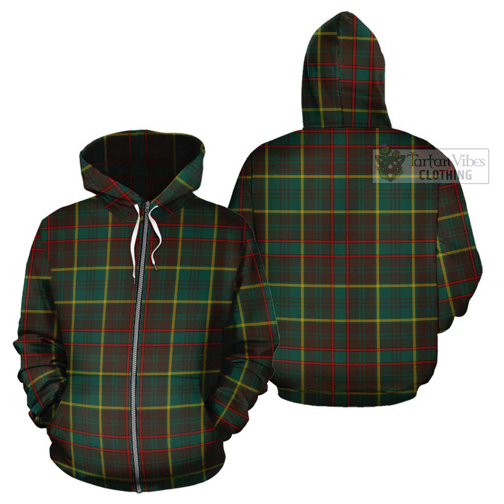 Ontario Province Canada Tartan Cotton Hoodie Zip Hoodie - Tartan Vibes Clothing