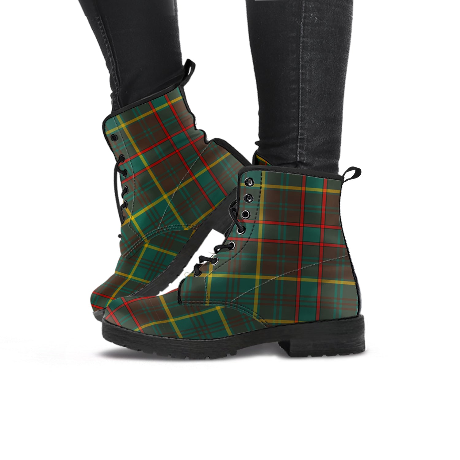 ontario-province-canada-tartan-leather-boots