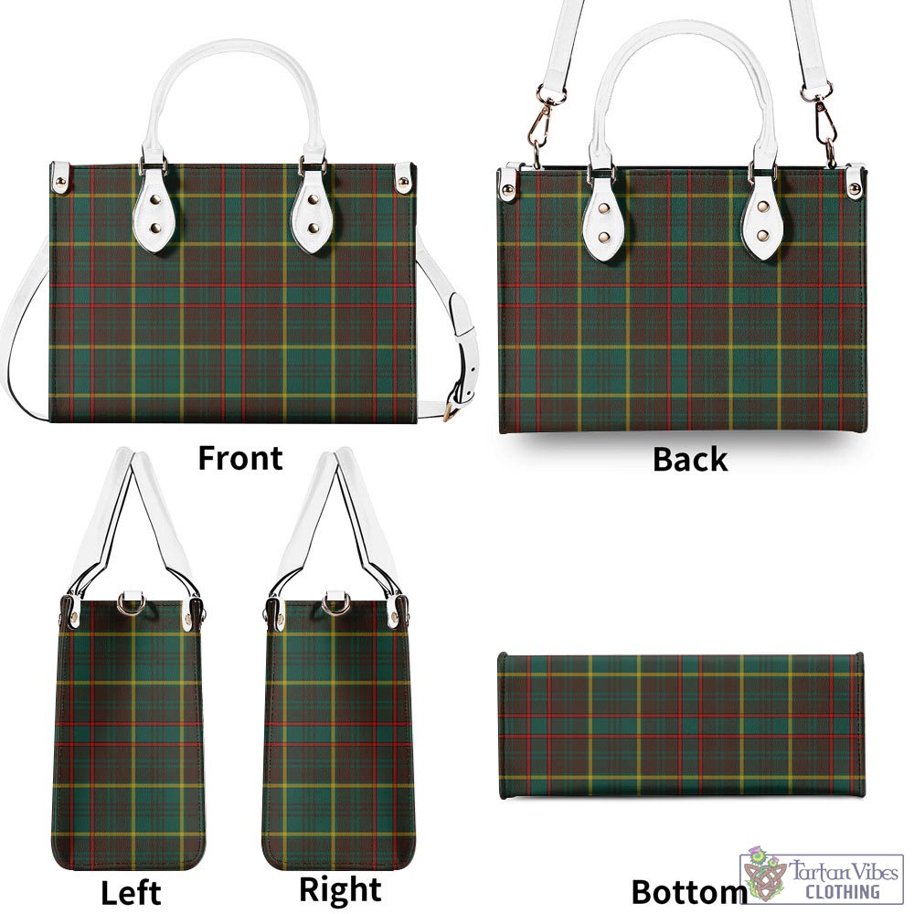 Tartan Vibes Clothing Ontario Province Canada Tartan Luxury Leather Handbags