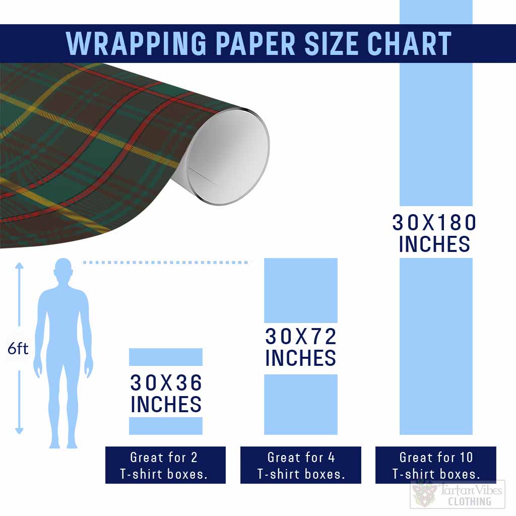 Ontario Province Canada Classic Tartan Wrapping Paper, Classic Scottish Plaid Gift Wrap