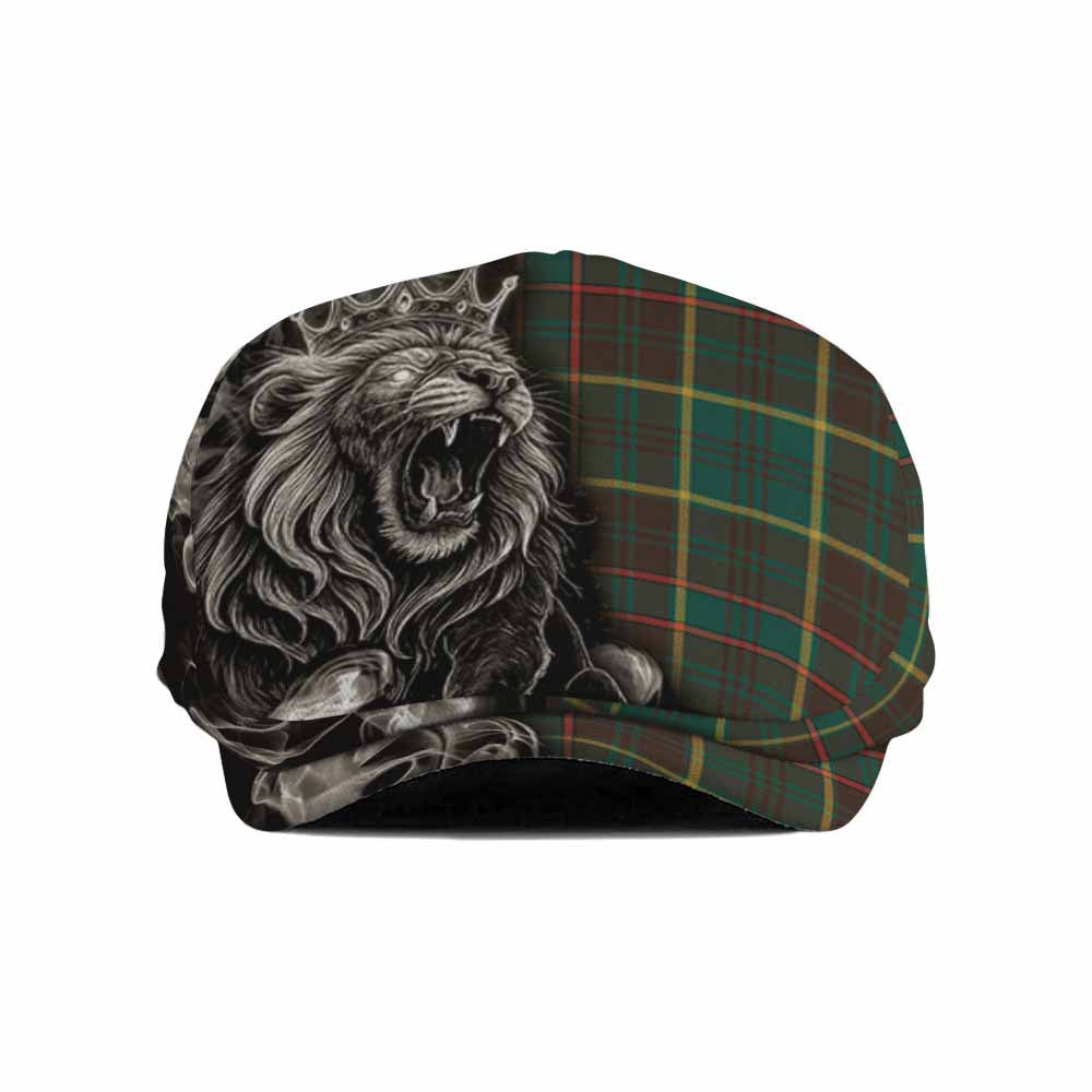 Ontario Province Canada Tartan Flat Cap, Jeff Cap Roaring Lion Heritage