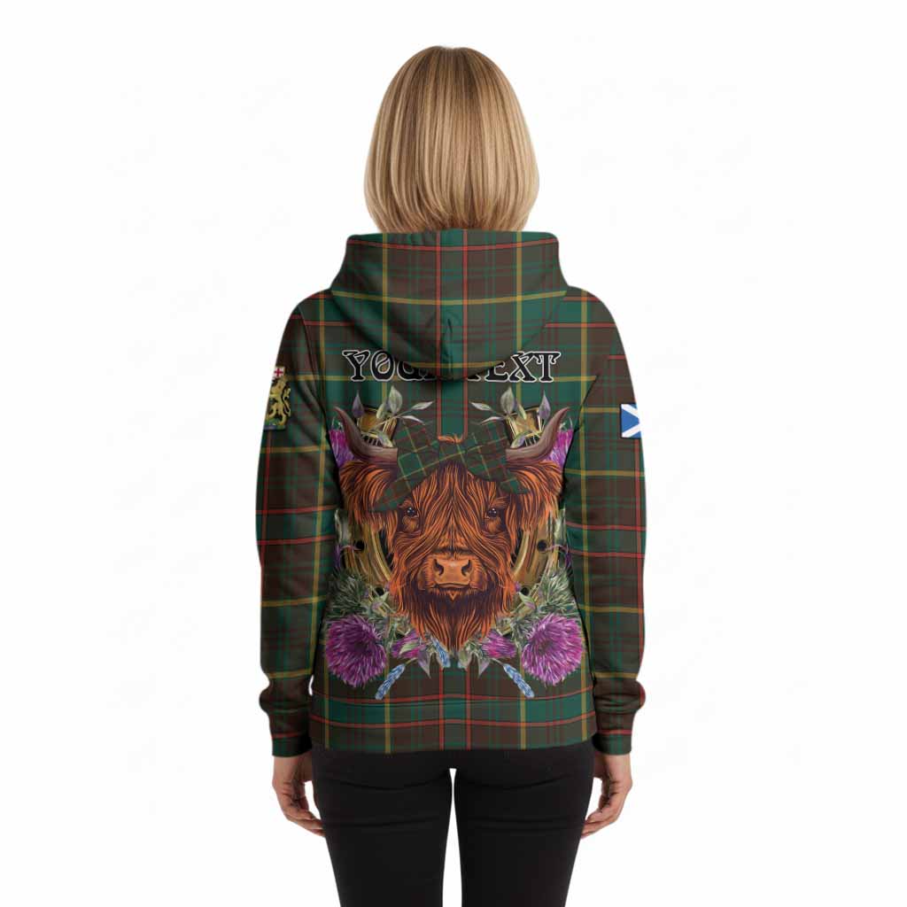 Ontario Province Canada Tartan Hoodie Scottish Thistle Heilan Coo