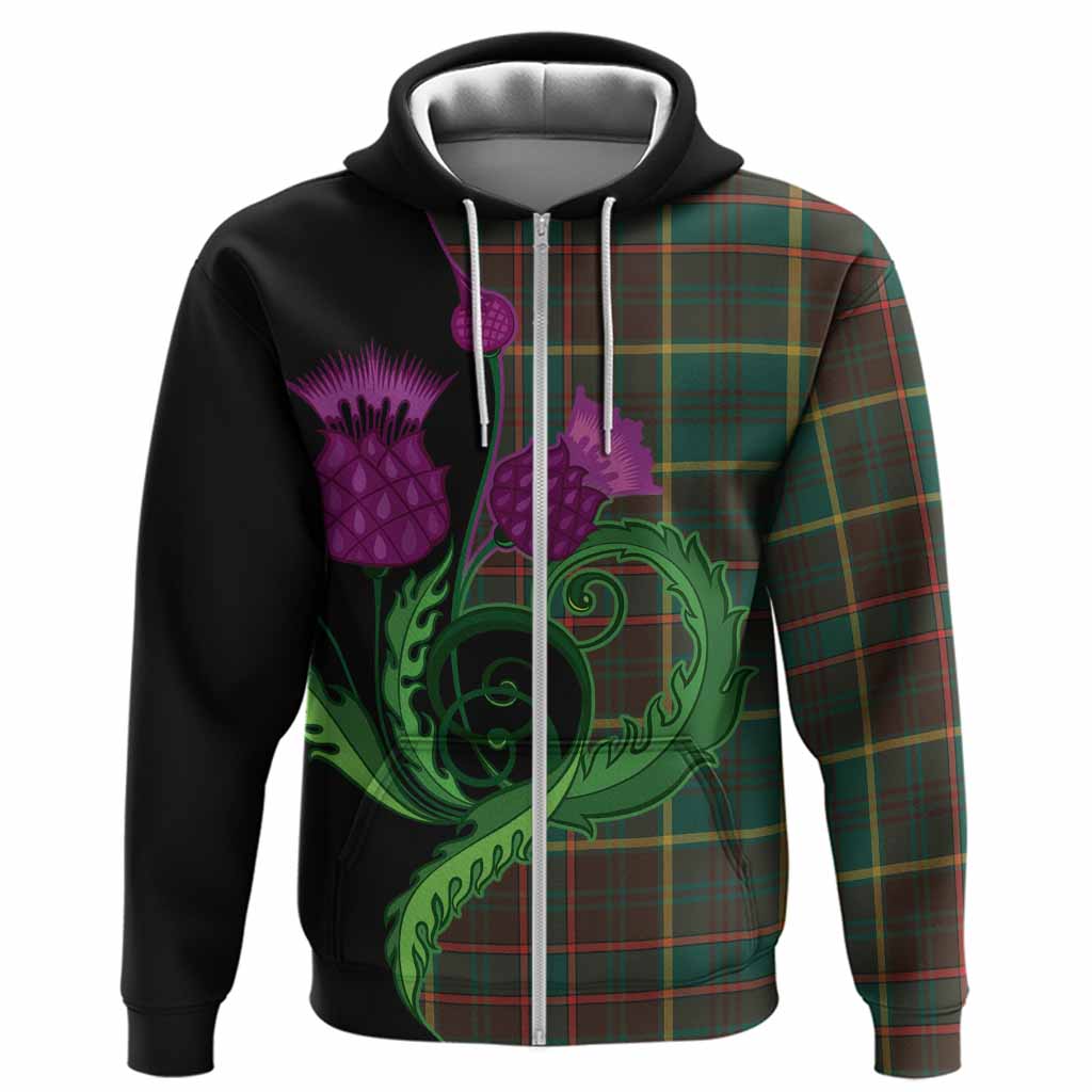 Ontario Province Canada Tartan Hoodie Traditional Scottish Thistle