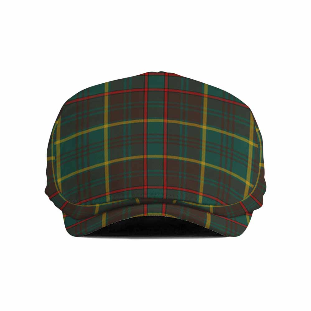 Ontario Province Canada Tartan Jeff Cap, Tartan Flat Cap