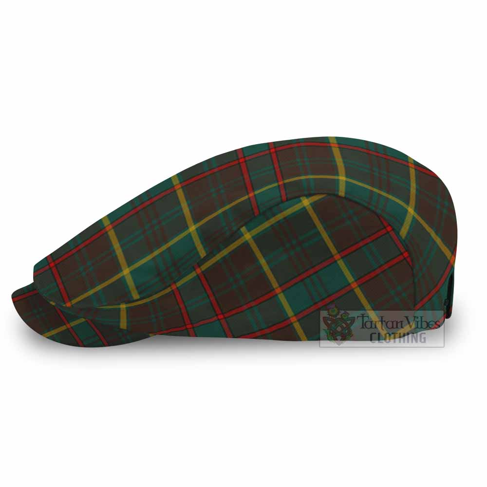 Ontario Province Canada Tartan Jeff Cap, Tartan Flat Cap