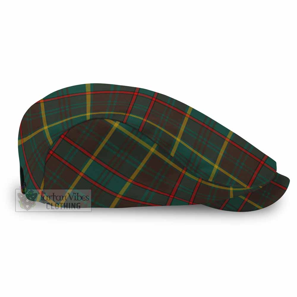 Ontario Province Canada Tartan Jeff Cap, Tartan Flat Cap