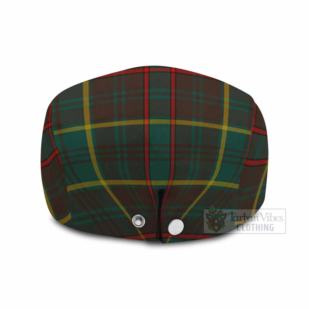 Ontario Province Canada Tartan Jeff Cap, Tartan Flat Cap