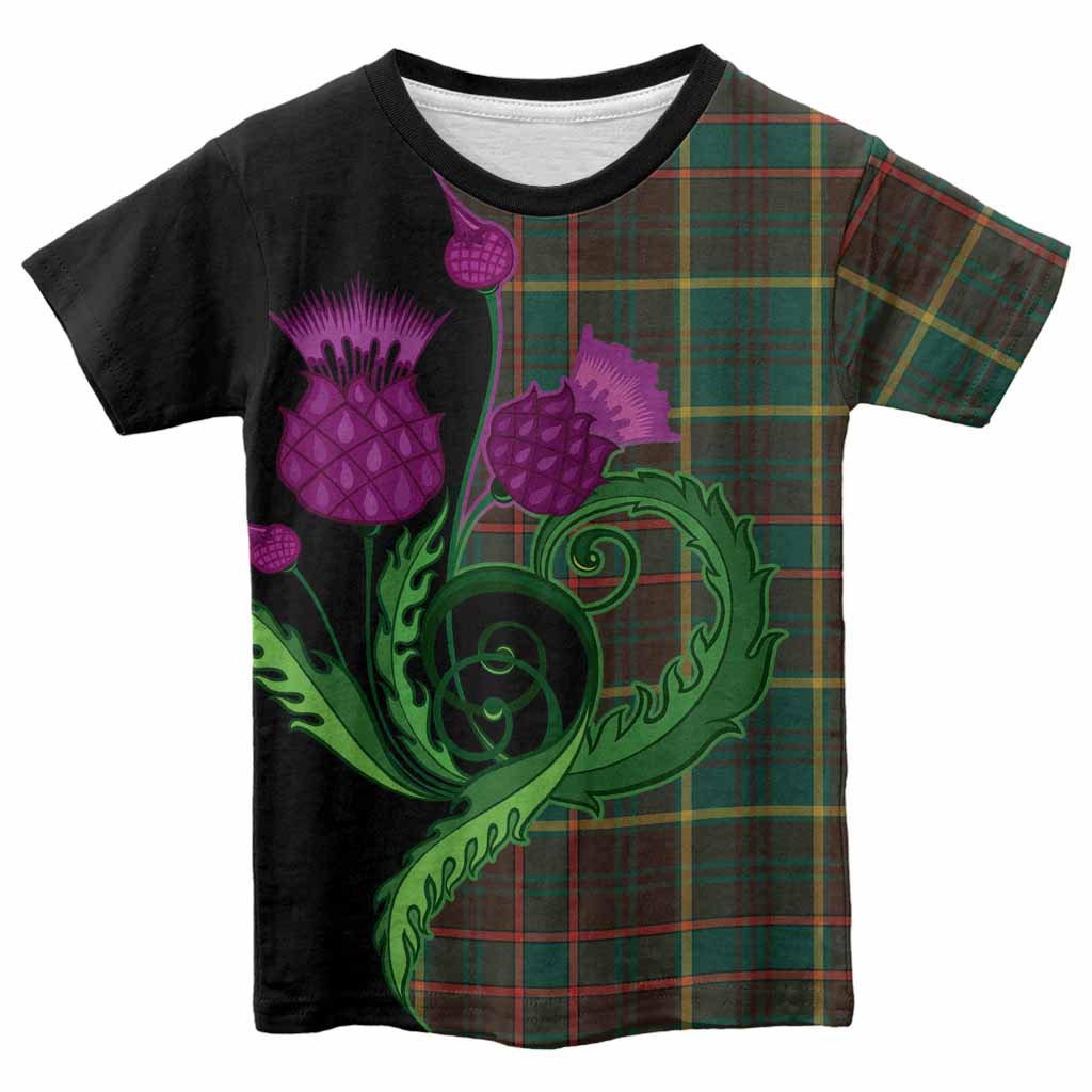 Ontario Province Canada Tartan Kid T-shirt Traditional Scottish Thistle