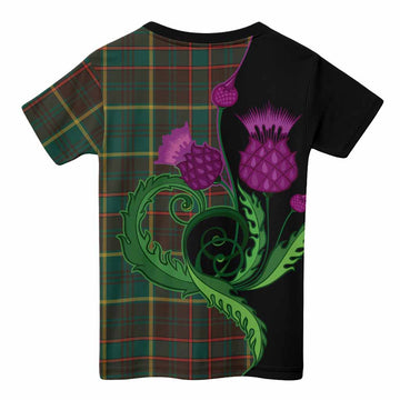 Ontario Province Canada Tartan Kid T-shirt Traditional Scottish Thistle