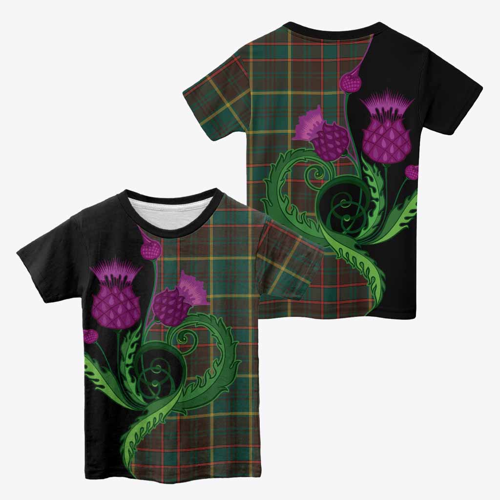 Ontario Province Canada Tartan Kid T-shirt Traditional Scottish Thistle