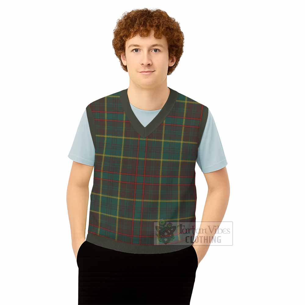 Ontario Province Canada Tartan Knitted V-Neck Vest - Tartan Vibes Clothing