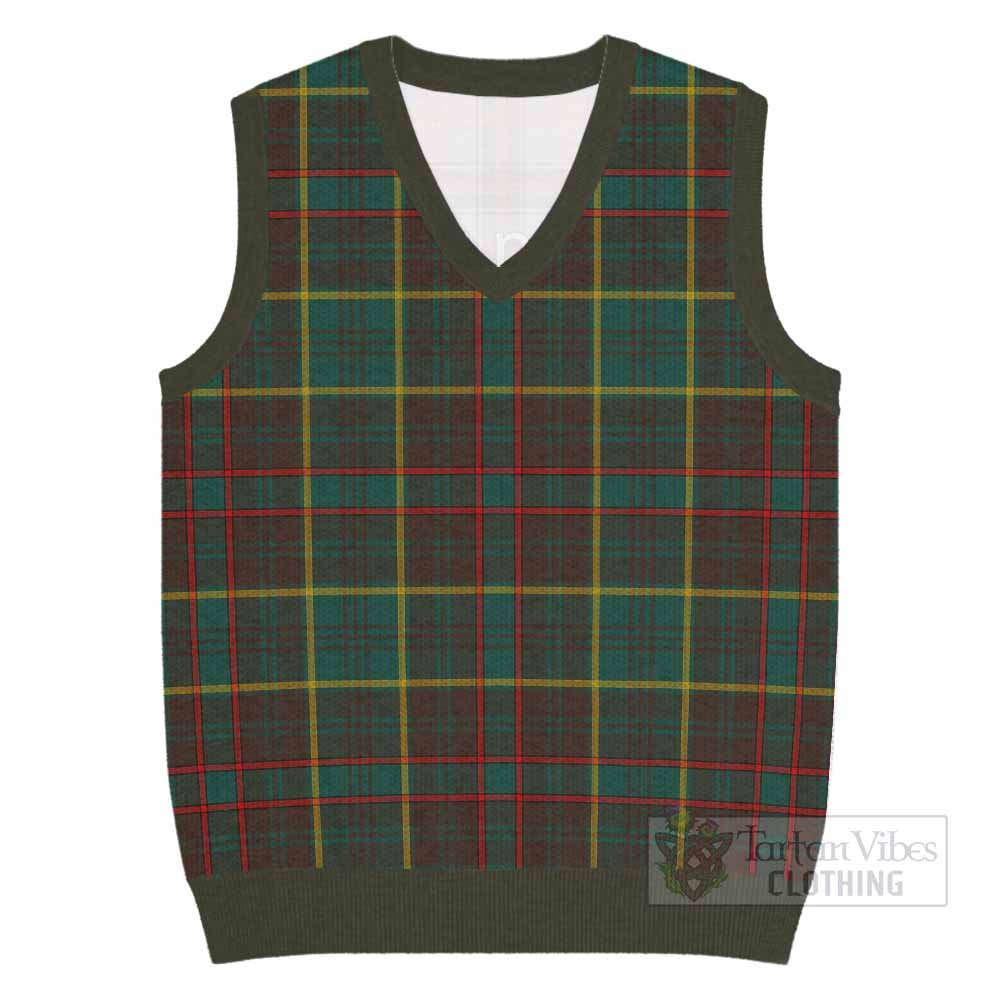 Ontario Province Canada Tartan Knitted V-Neck Vest - Tartan Vibes Clothing