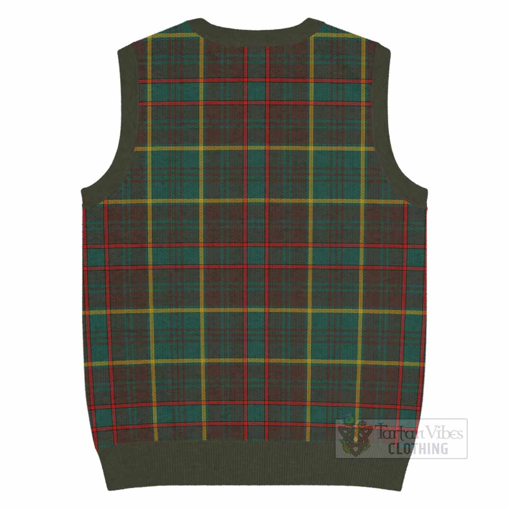 Ontario Province Canada Tartan Knitted V-Neck Vest - Tartan Vibes Clothing