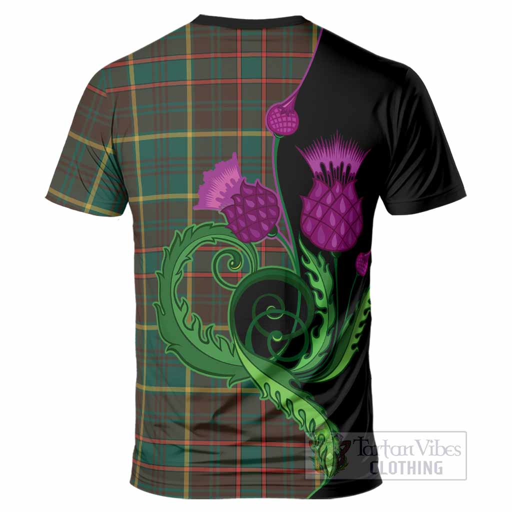 Ontario Province Canada Tartan T-Shirt Traditional Scottish Thistle