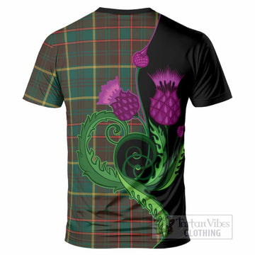 Ontario Province Canada Tartan T-Shirt Traditional Scottish Thistle